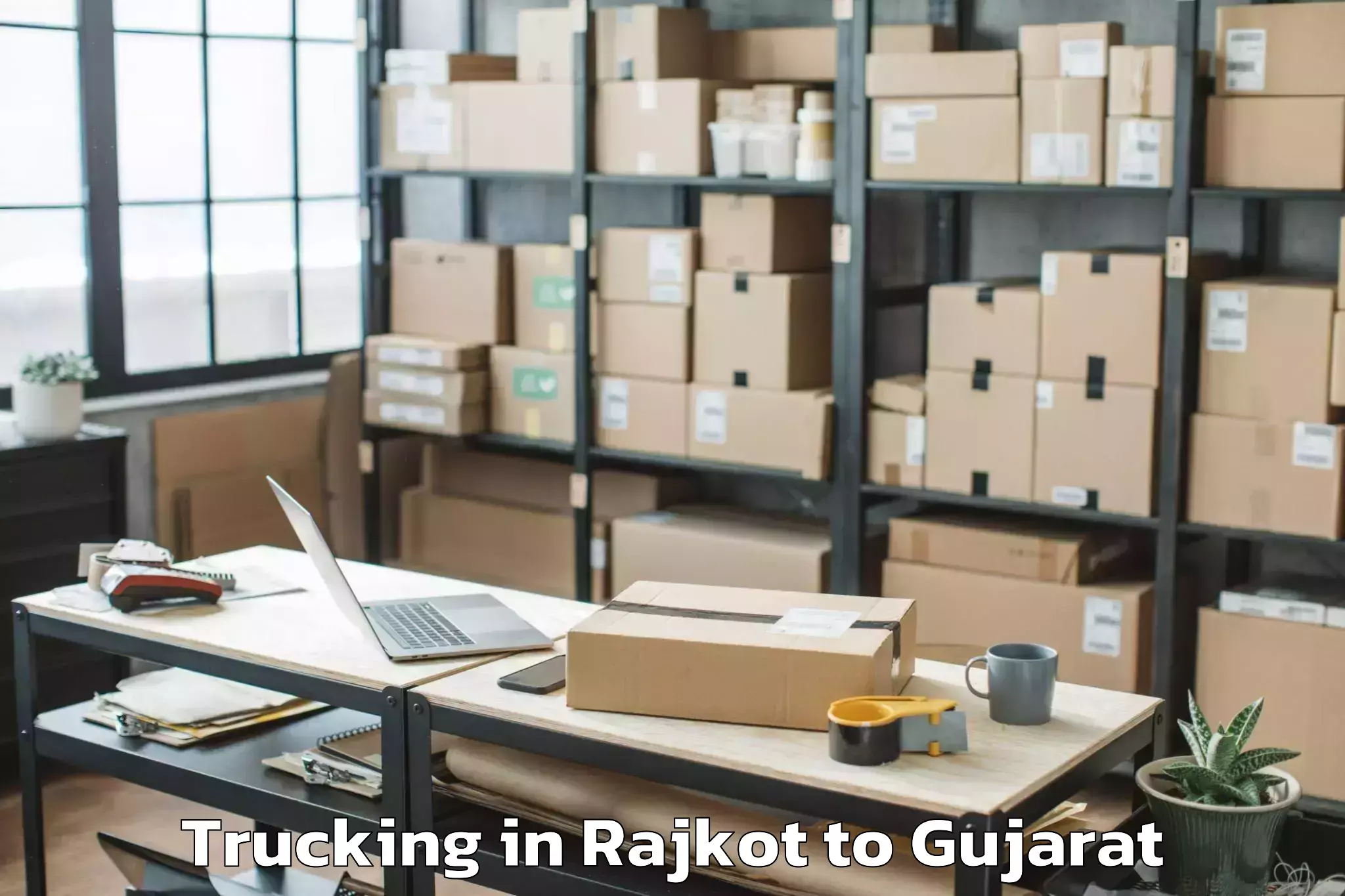 Discover Rajkot to Kosamba Trucking